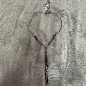 Chico’s Knotted Chain Tassel Necklace